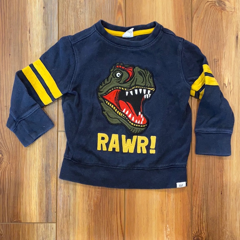Baby Gap T Rex Sweatshirt 2T